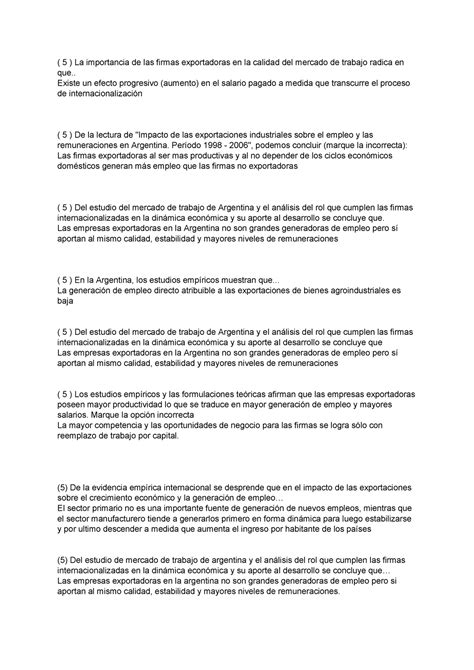 Economia Ii Preguntero 1er Parcial 2020 5 La Importancia De Las