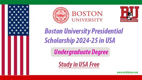 Boston University Presidential Scholarship In Usa Funded