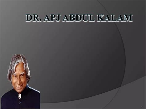 Dr Apj Abdul Kalam Ppt Ppt