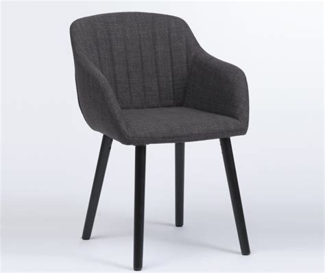 Dining Chair Adslev Anthracite Grey Black