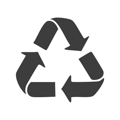 recycling symbol flat style illustration  vector art  vecteezy
