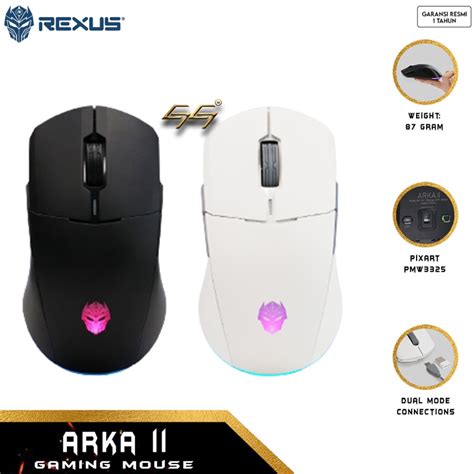 Jual Mouse Gaming Wireless Rgb Rexus Arka Ii Arka Ii Arka Rx Rx