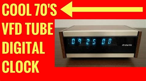 1974 Vfd Tube Clock Vintage Digital Collectible Clock Youtube