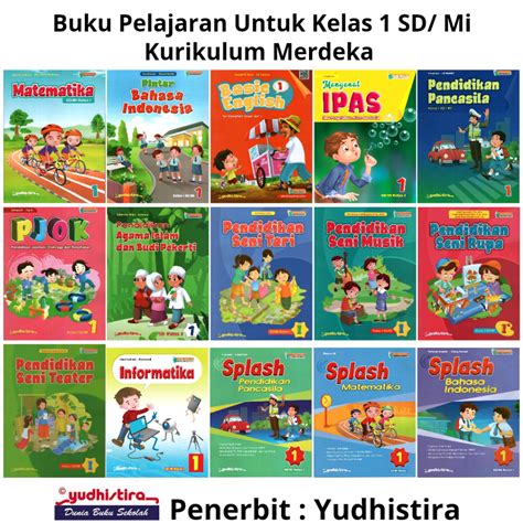 Jual Yudhistira Buku Pelajaran Kelas 1 SD MI Kurikulum Merdeka