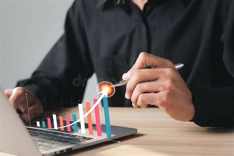 Analyzing Sales Data Graph Growth Stock Photo Image Of Analyst Hands