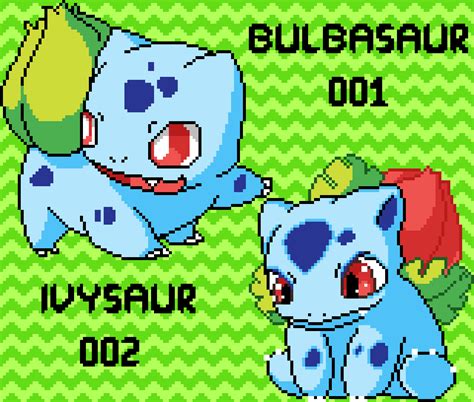 Pixilart - Bulbasaur & Ivysaur by Jeklin