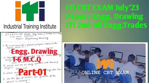 ITI CBT Exam 23 Engineering Drawing MCQ 2nd Year All Mechanical