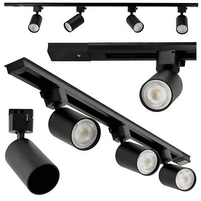 LED Schienensystem 1 Phasen 230V Schienenleuchte Spot Strahler GU10 SET