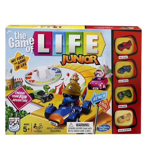 Hasbro Gaming Has B0654 0950 The Game Of Life Junior Game Brown Buy