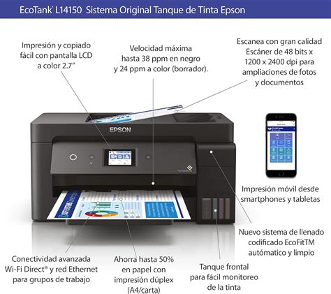 Epson Ecotank L14150 Multifuncional Tanque De Tinta C11ch96301