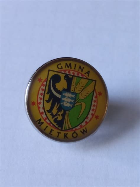 Herb gmina Mietków przypinka pin odznaka Siedlce Kup teraz na