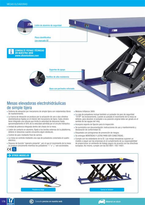 Pdf Mesas Elevadoras Electrohidr Ulicas De Simple Tijera La