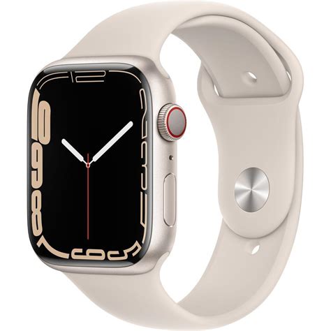 Apple Watch Series 7 (2021) GPS + Cellular 45 mm - Aluminium Starlight ...