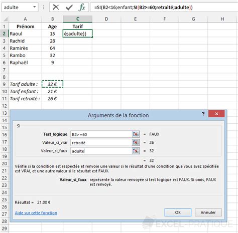 Ntroduire Imagen Formule Excel Double Condition Si Fr