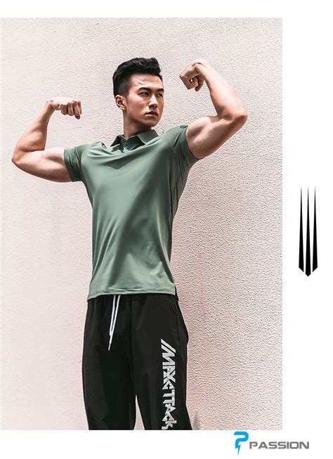 Áo polo thể thao nam A638 Xanh Gym Passion Chuyên quần áo tập gym