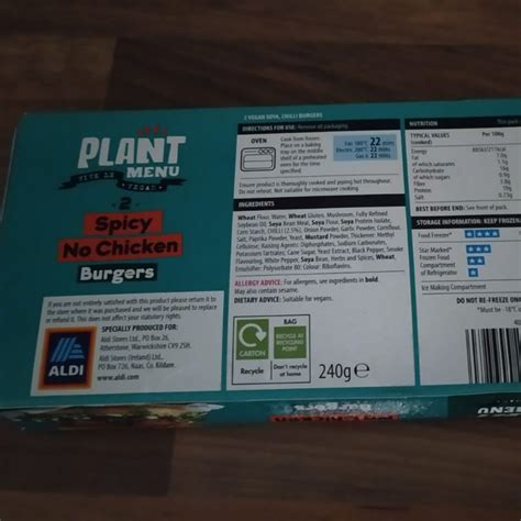 Plant Menu Spicy No Chicken Reviews Abillion