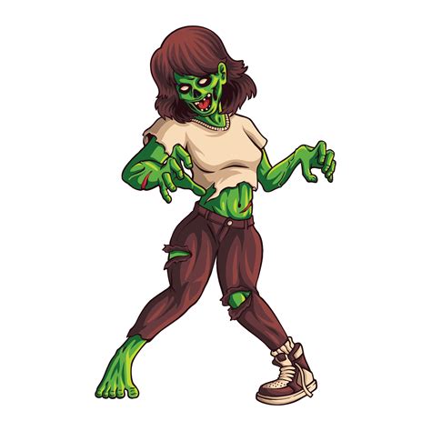 Zombie Swag Girl Character Illustration 25896333 Vector Art At Vecteezy