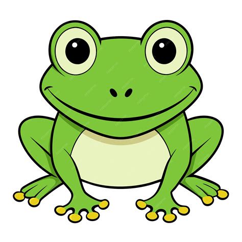 Premium Vector Cartoon Style Frog 2d Drawing Icon Vector Design On