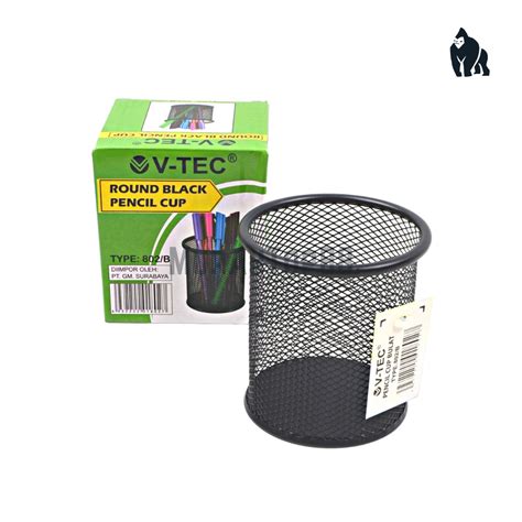 Jual V Tec Desk Set Organizer Bulat Pencil Cup Tempat Alat Tulis