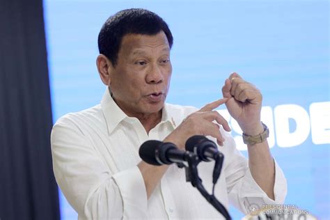 President Rodrigo Roa Duterte Delivers His Speech During His Visit To