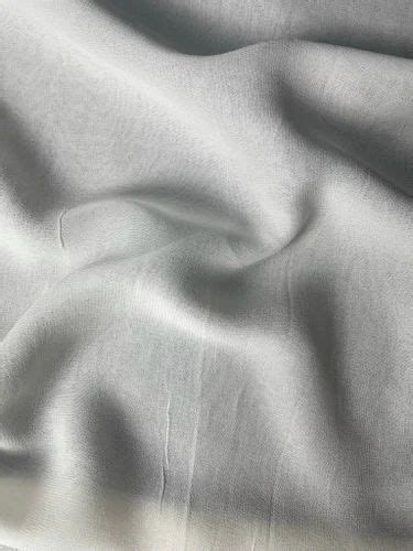 White Plain Dyeable Pure Viscose Georgette Fabric At Rs