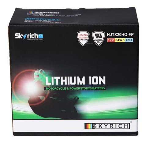 Batterie SKYRICH HJTX20HQ FP Lithium Ion LiFePO YTX20HQ Yamaha XVZ1300