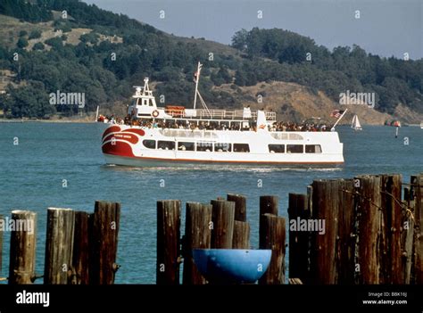 San Francisco california ferry boat sausalito bay water transport Stock Photo - Alamy