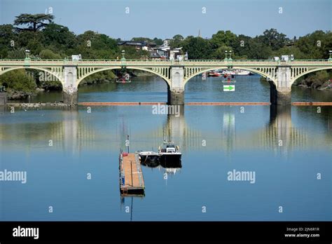 The River Thames Looking North From Twickenham Bridge Towards Richmond