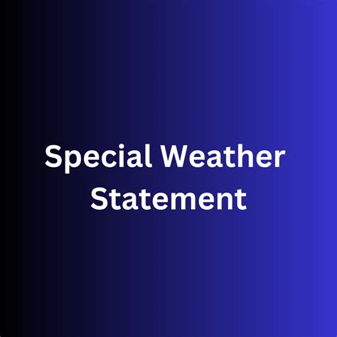 Special Weather Statement