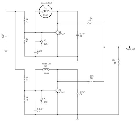 Electronic Circuit Diagram Metal Detector Circuit Diagram