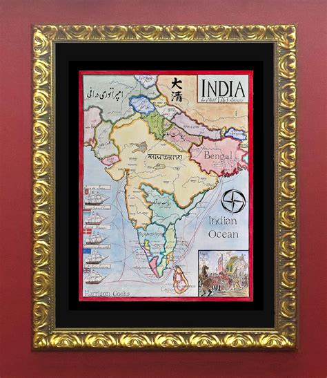 Map of India 1763; British India – CartographyCraft