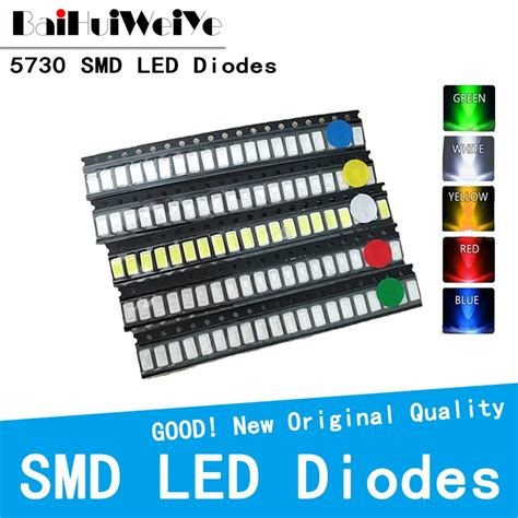 Diodo LED SMD Para Montaje En Superficie Diodo Emisor De Luz De 3V 100