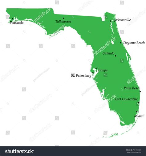 florida cities map images stock  vectors shutterstock