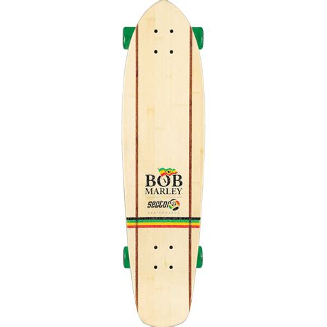 Sector 9 Cruiser Bob Marley Trenchtown Rock 87 X 34 Tgm Skateboards