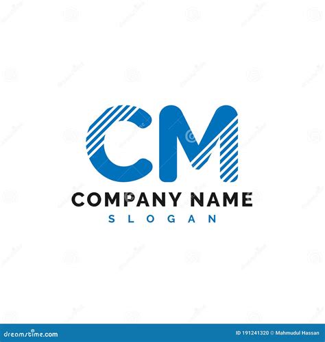 CM Letter Logo Design CM Letter Logo Vector Illustration Vector