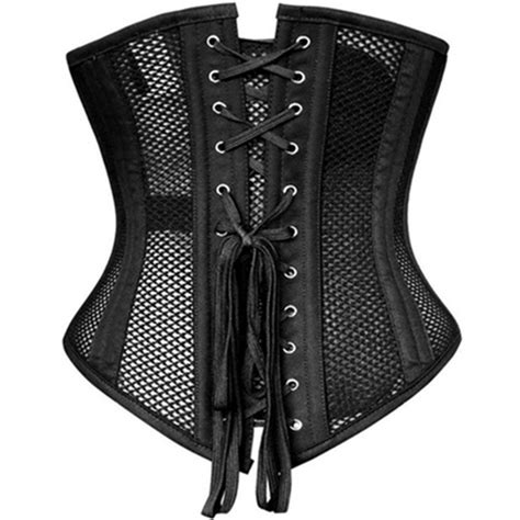 Mesh Hollow Out Double Steel Boned Waist Training Heavy Duty Underbust