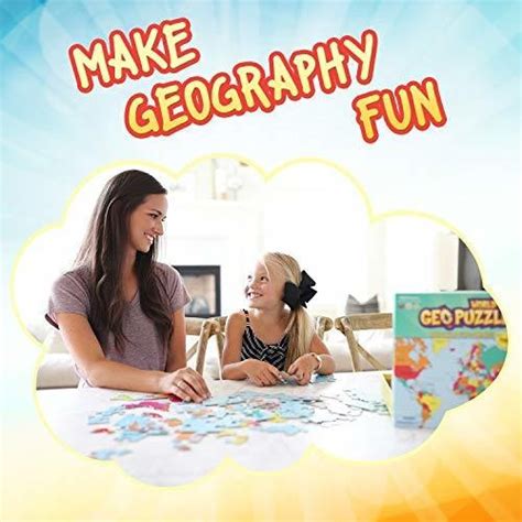 Geopuzzle World Rompecabezas De Geografia Educativa 68 Pi Envío Gratis