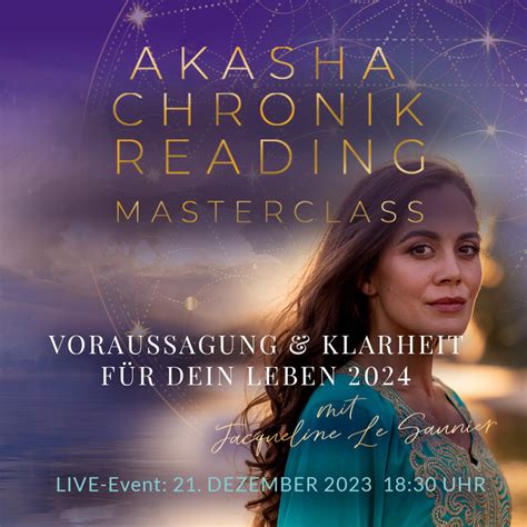 AKASHA CHRONIK Workshop Lerne für Dich aus der Akasha Chronik zu