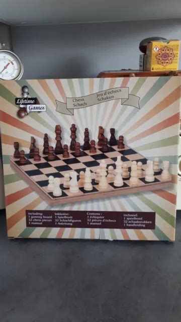 JEU DE SOCIÉTÉ le jeu d échecs jeu en bois NEUF marque lifetime