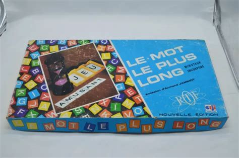 Jeu De Soci T Le Mot Le Plus Long Vintage Ancien En Boite Ann E