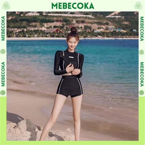 BIKINI LOẠI ĐẸP Đồ bơi nữ mảnh áo dài tay chống nắng chống tia UV tuyệt đối Bộ tập GYM