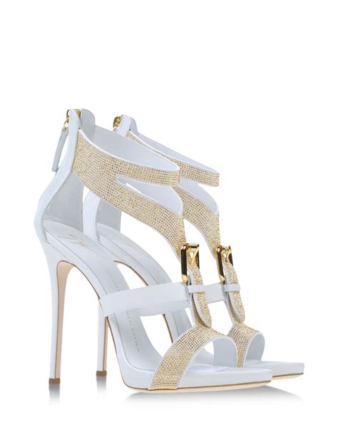 Giuseppe Zanotti Sandals in White | Lyst