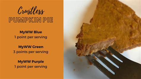 Weight Watchers Crustless Pumpkin Pie Recipe Video Youtube