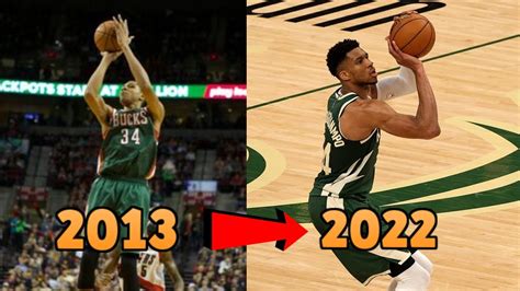 Giannis Antetokounmpo S Jump Shot Evolution 2013 2022 YouTube