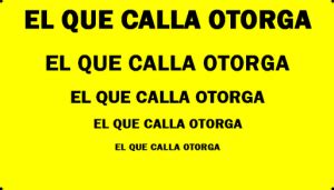 QUIEN CALLA OTORGA EXPRESIONES DEL ESPAÑOL