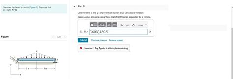 Solved Part B Consider the beam shown in (Figure 1). Suppose | Chegg.com