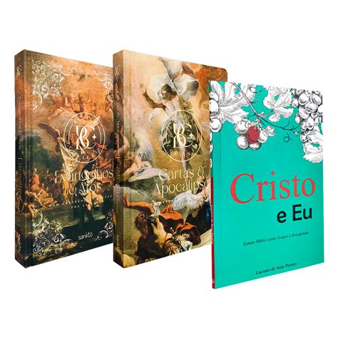 Kit 3 Livros Bíblia Contexto NVT Artística Evangelhos e Atos