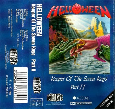 Helloween Keeper Of The Seven Keys Part Ii Cassette Eur