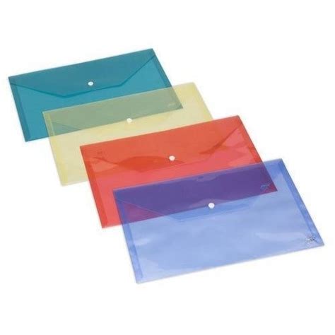 For Storage Documents Multicolor A4 Size Plastic Material Water Proof