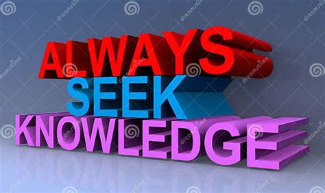 Always Seek Knowledge Stock Illustration Illustration Of Arts 133669191